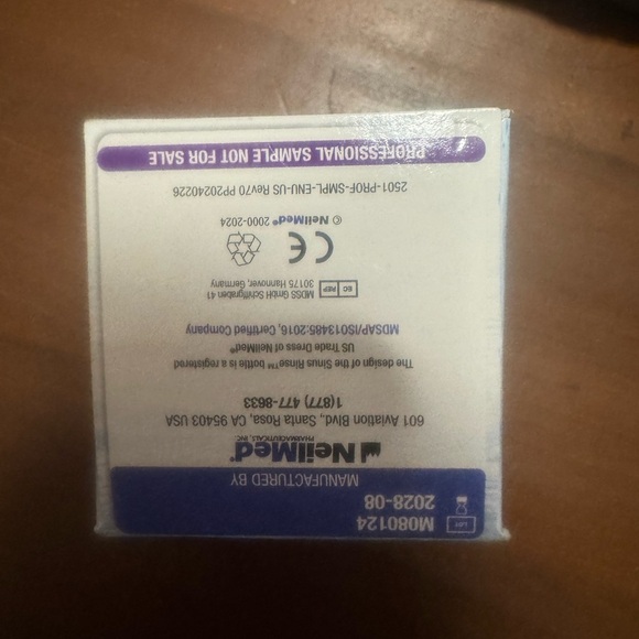 NeilMed Sinus Rinse All Natural Sinus Relief NWT Health Cold Flu Stuffy Nose - Picture 3 of 5